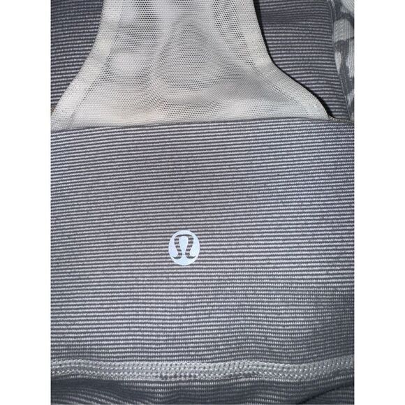 Lululemon Scoop Neck Tank Wee Stripe White Fossil / Beachy Floral White Fossil ( - Picture 7 of 7
